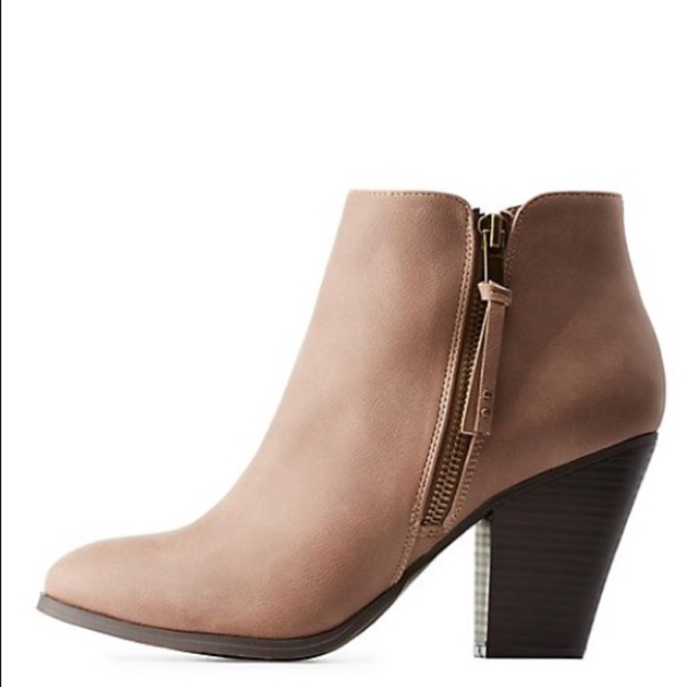 Tan booties